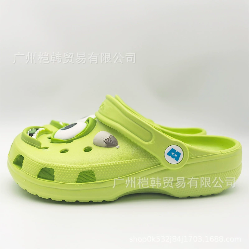 Тапочки для мальчиков с большими глазами, сандалии для девочек, детские семейные сабо Cross Power Monster Michael