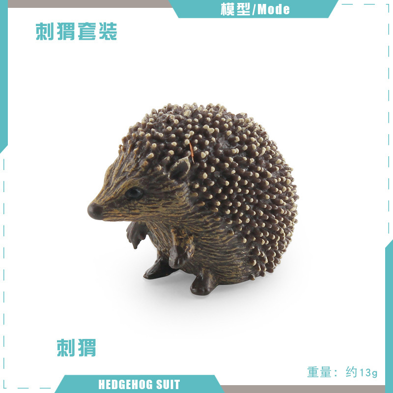 Transfronteriza simulación bosque mamíferos erizo modelo Thorn Grupo erizo ratón robando melón tejón estática escritorio decoración adornos