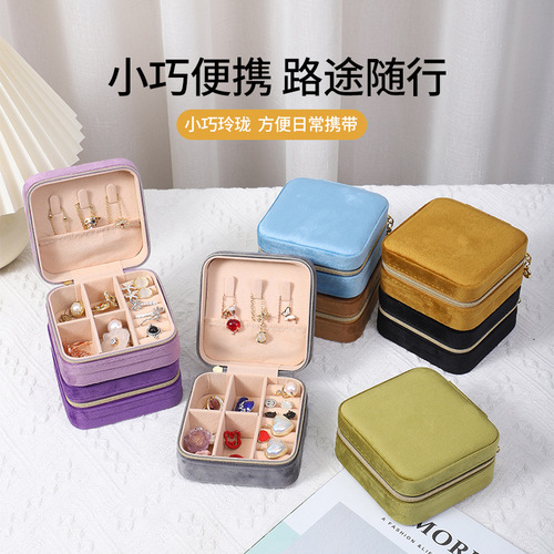 jewelrybox mini bracelet jewelry gift box packaging antique hair accessories velvet jewelry storage box home