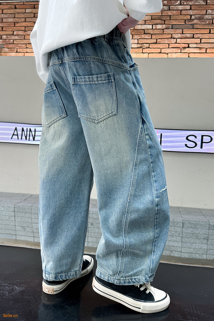 2510 Scimitar Jeans Denim Blue Trousers New Children's Miscellaneous European And American Jeans_voghion.com