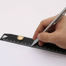 木工量尺铝合金划线尺直角尺测量尺多功能限位尺鸿对工具