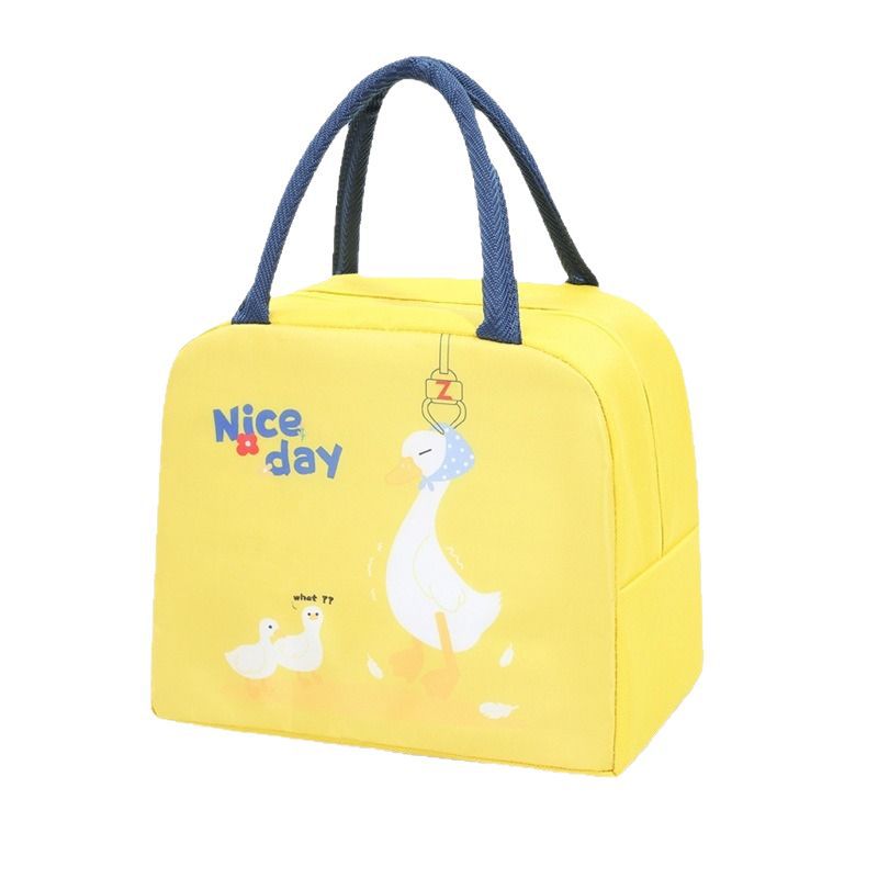 Nueva bolsa de almuerzo bolsa de almuerzo de dibujos animados bolsa de almuerzo portátil con comida bolsa de almuerzo para ir al trabajo bolsa de aislamiento escolar viaje al aire libre hielo me