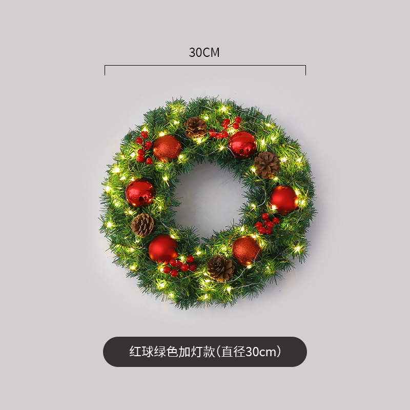 Amazon popular guirnalda de Navidad ratán 40/50/60cm decoración de Navidad Garland decoración escena diseño