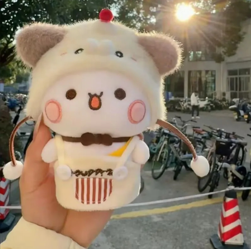 Cute Plush Doll Keychain Cartoon Toy Gift for Girls Japanese Style Keychain Decoration