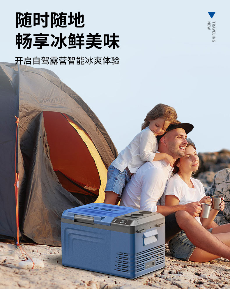 Ice Tiger Compressor Car Refrigerator Car Home Dual-use Refrigeration 12v24v Portable WT25 Dormitory Mini Refrigerator