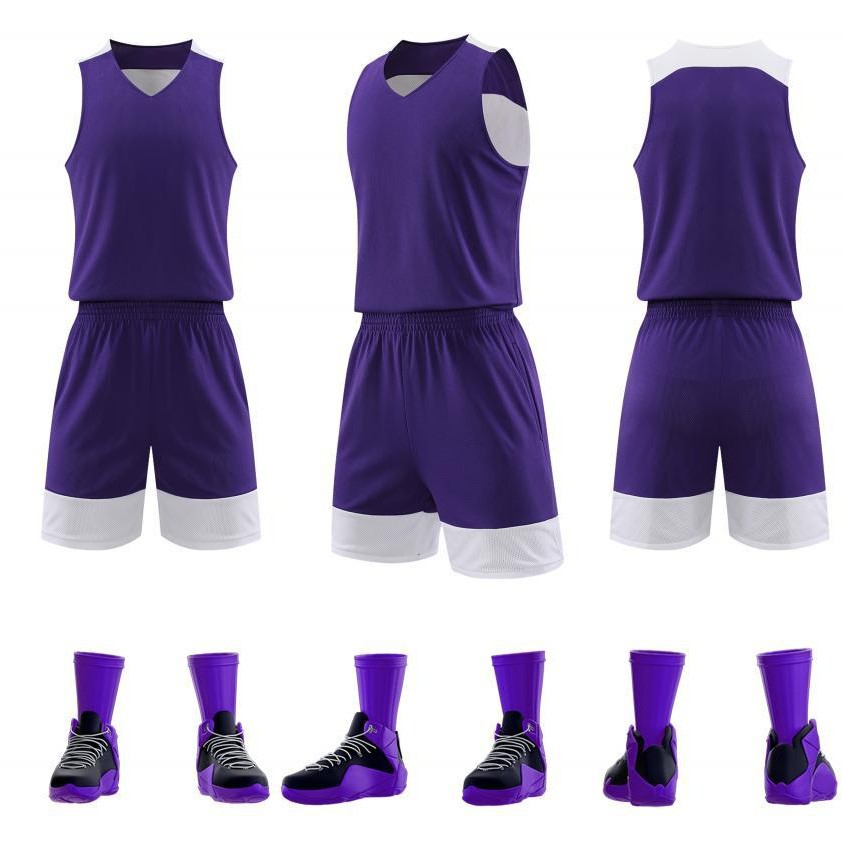 Children Adult Double-sided Basketball Uniform for Primary and Secondary School Students Team Uniform for suit Men's Competition Training Team Uniform for College Students