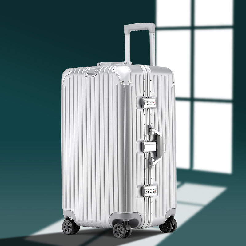 廠家直營結實加厚鋁框箱24寸拉杆箱28寸旅行箱學生行李箱現貨批發