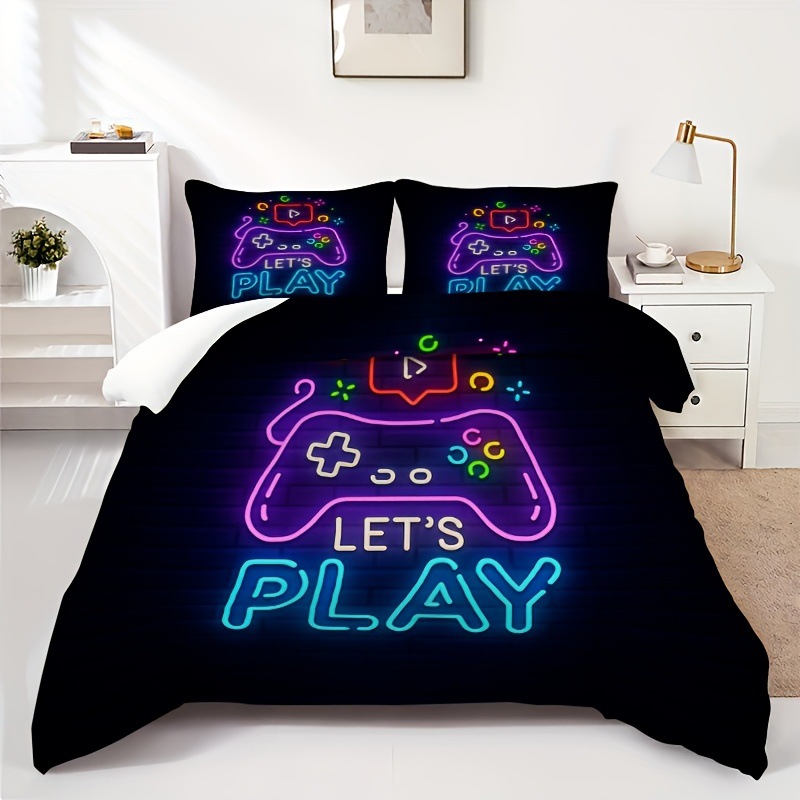 Textil doméstico transfronterizo molienda digital impresión quilt kit mango de juego fuente de fábrica graffiti llevar TEMU / JIT