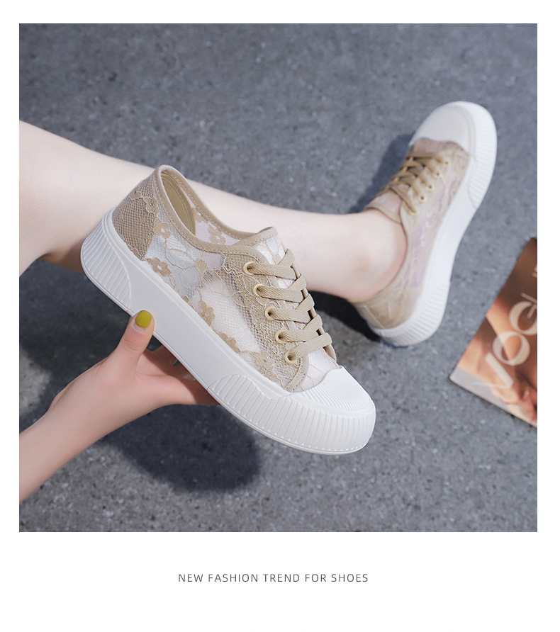 Piccole scarpe bianche da donna 2024 nuove scarpe estive in maglia sottile da donna scarpe sportive in mesh traspirante scarpe basse per bambini_voghion.com