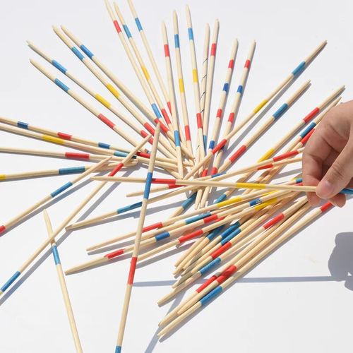Wooden color game sticks, nostalgic and creative pick stick games on the table, intellectual games, children's toys, small gifts