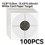 100件5.5*5.5英寸硬卡靶纸比赛专用射击联系矫正弹弓国际尺寸运动