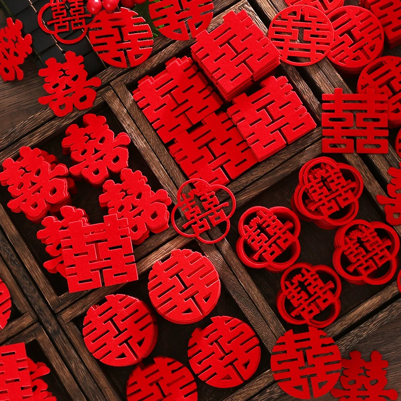 Свадебная кровать мини Рука бросать счастливые слова макет свадебной комнаты украшение бросать творческую свадебную тарелку с фруктами счастливая лестница маленькие счастливые слова