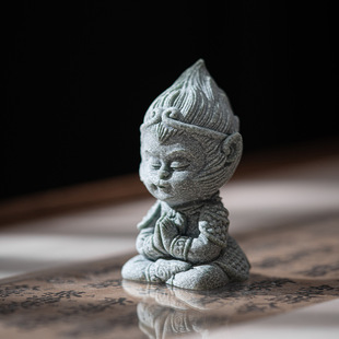 National Fashion green sandstone small ornaments home desktop decorations tea table tea tray decoration paperweight cover pen holder Pen Holder