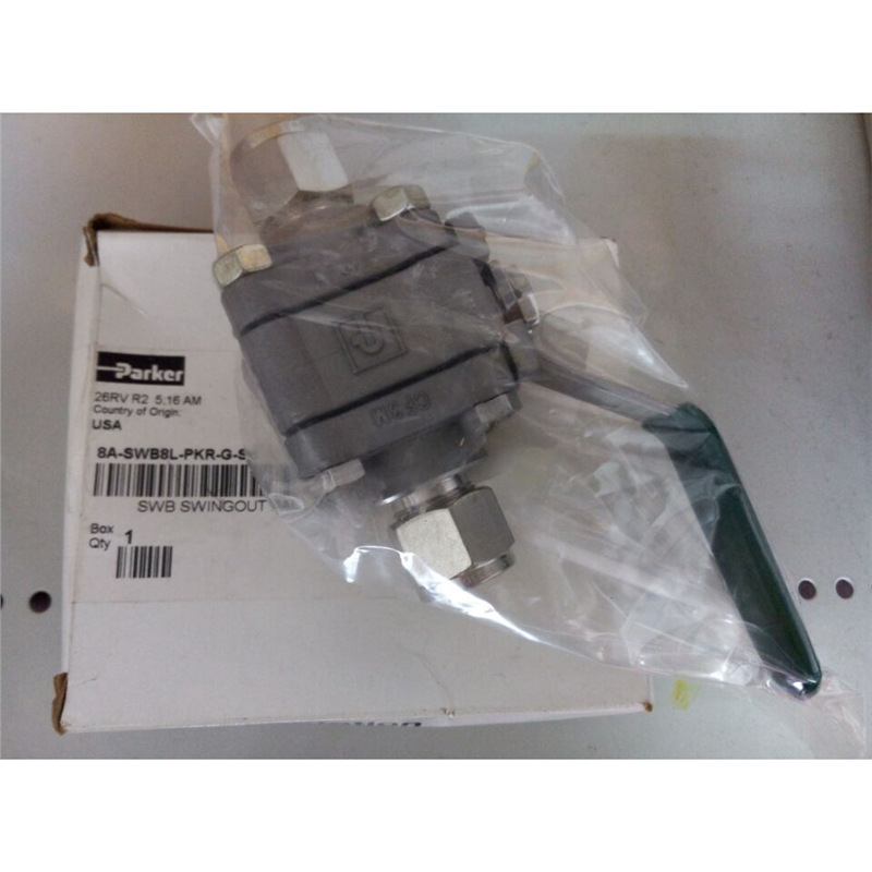 Parker派克8A-SWB8L-PKR-G-SS三片式高温球阀,1/2卡套管接口