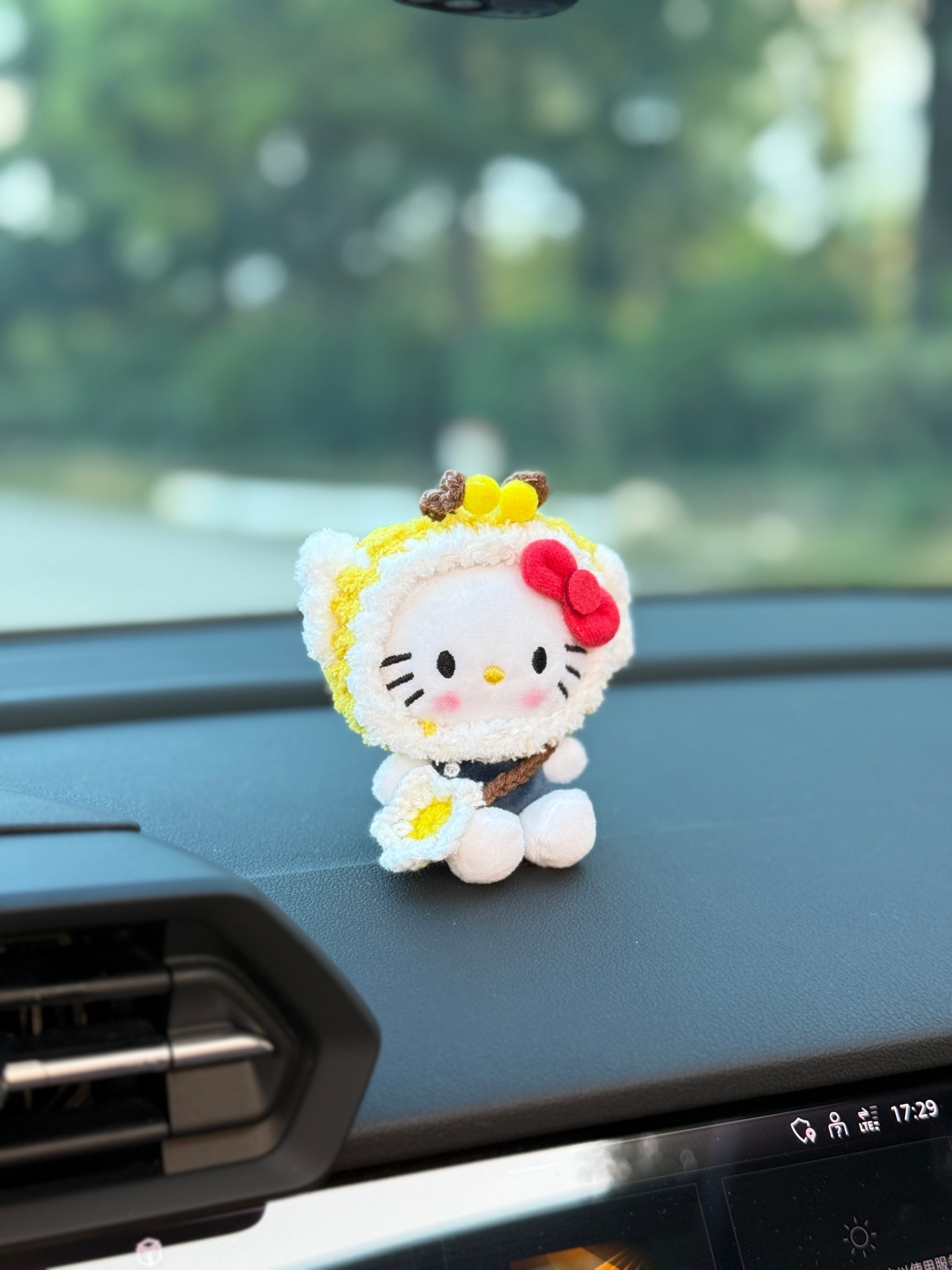 Cartoon Plush Cute Doll Car Ornaments 2025 New Car Dashboard Center Console Car Interior Decorations