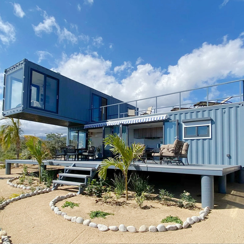 Contenedor de oficina simple personalizado casa combinada rural casa de alquiler ensamblada casa de contenedor transformación de casa móvil