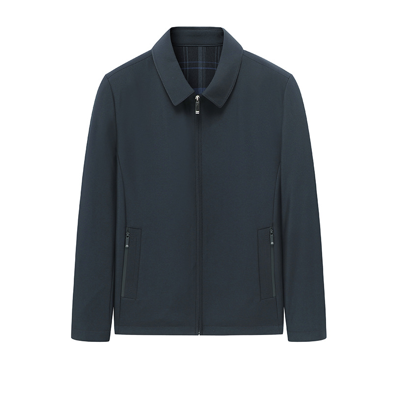 Men's Jacket Business Casual Solid Colour Lapel Executive Coat_voghion.com