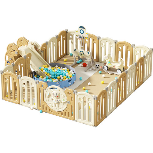 Fence children's floor foldable game home playground safety baby toddler crawling mat integrated protective