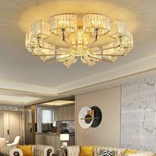 客厅吸顶灯简约现代2025新款客厅吊灯高端主灯轻奢吊灯金色豪华