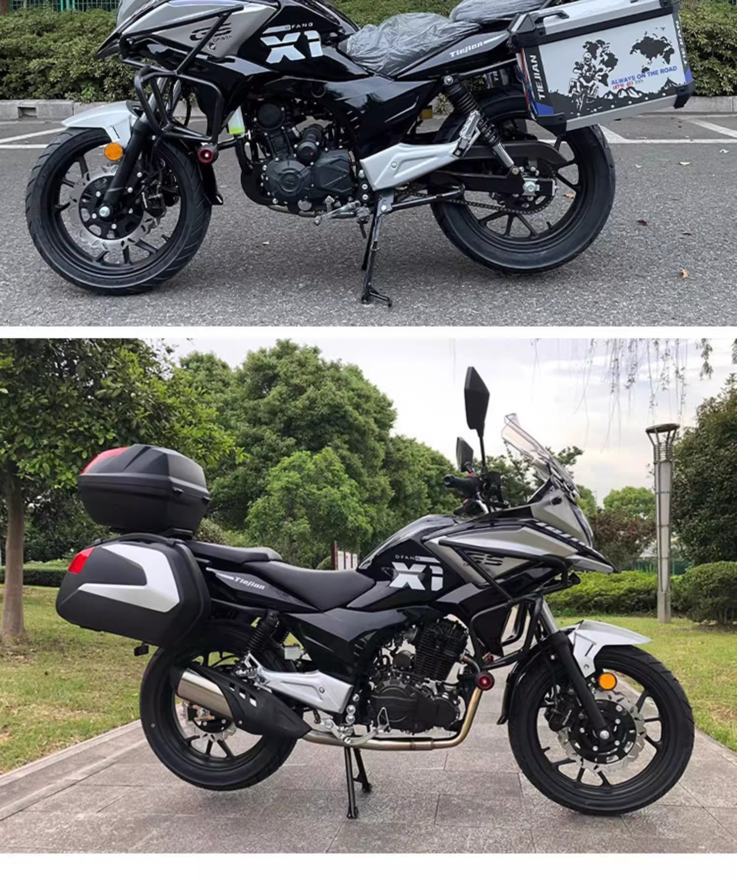 Brand New Oriental Lingyu Motorcycle Rally Car Df150-5S Street Motorcycle National Iv Electronic Fuel Injection Single Cylinder Can Be Exported