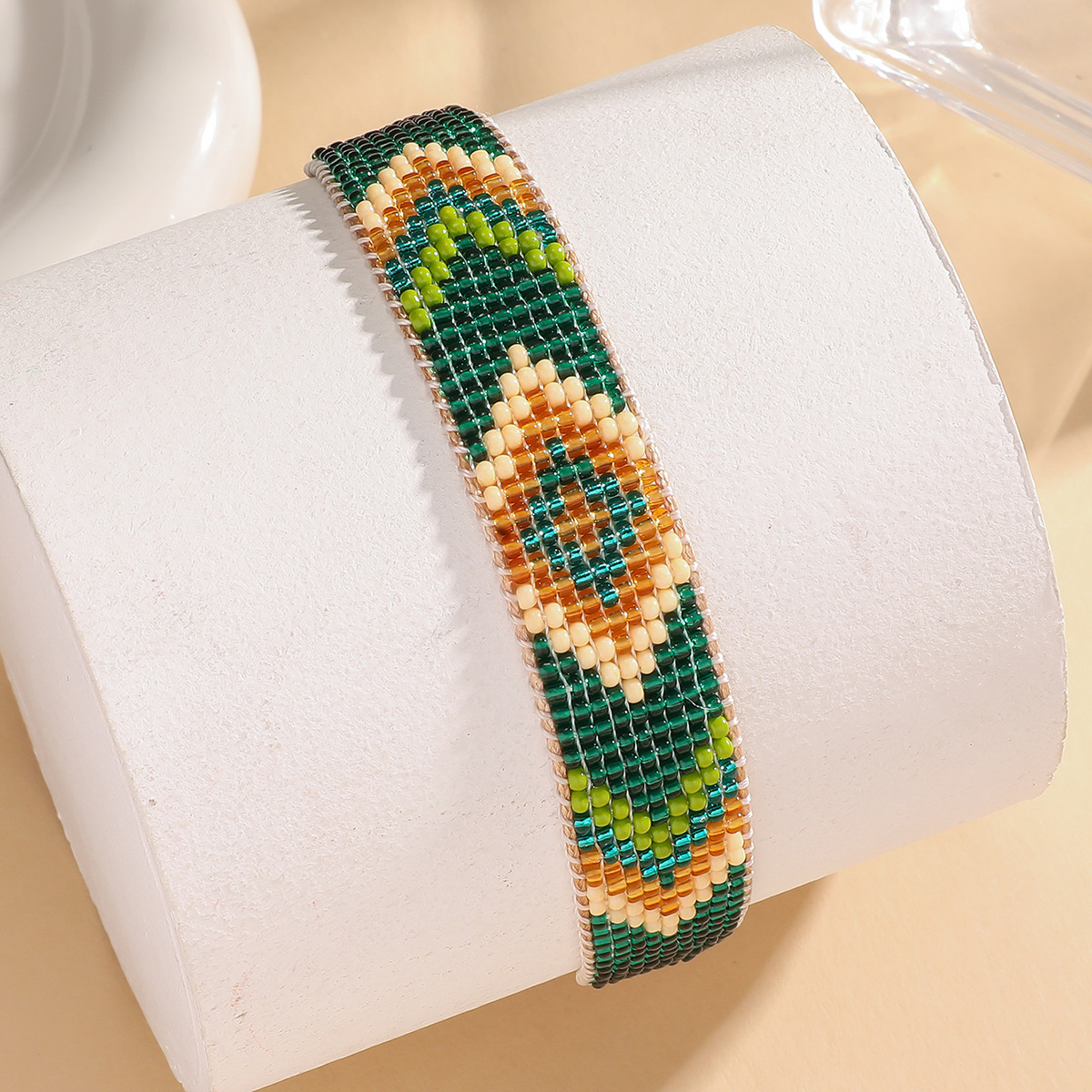 9g Weight Slider Clasp Closure Clasp Closure Type Bracelets Classification cord Chain Material Beaded Chain Chain Type 1 Piece Quantity Daily Occasion Seed Bead, cord Material Rhombus Pattern All Seasons Season Unisex Gender Knitting Design Ethnic Style Style Ethnic Style Rhombus Seed Bead Cord Beaded Chain Slider Clasp Closure String Bracelets Wholesale 14