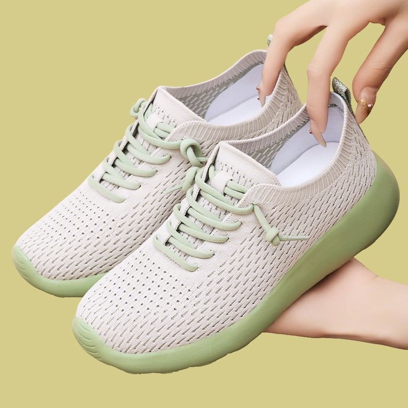El Jin Seyuan| Zapatos de mujer pareja zapatos casuales de poliuretano zapatos transpirables de mujer zapatos suaves zapatos ligeros de una sola pieza zapatos poco profundos