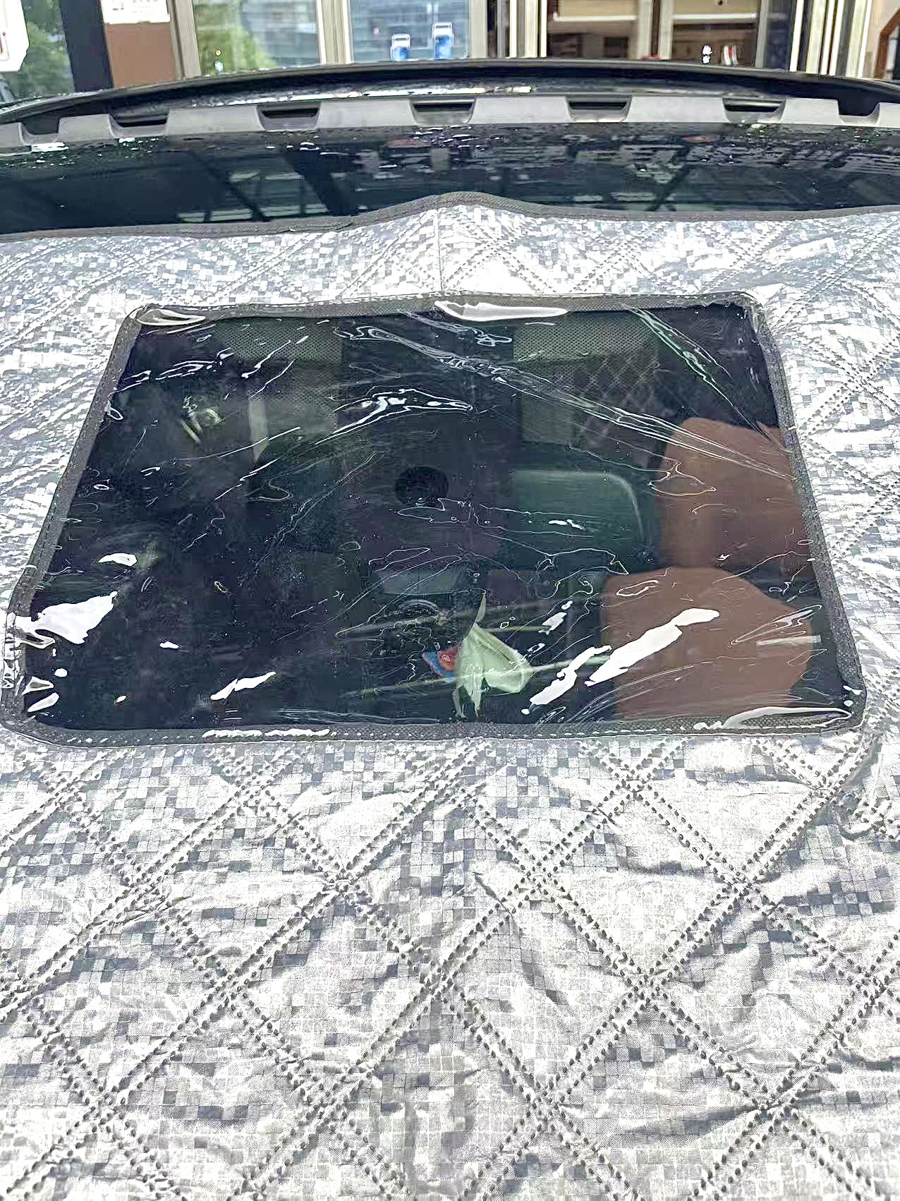 Cross-border car sunshade sunscreen heat insulation half cover snow window snow cover car clothing car snow cover