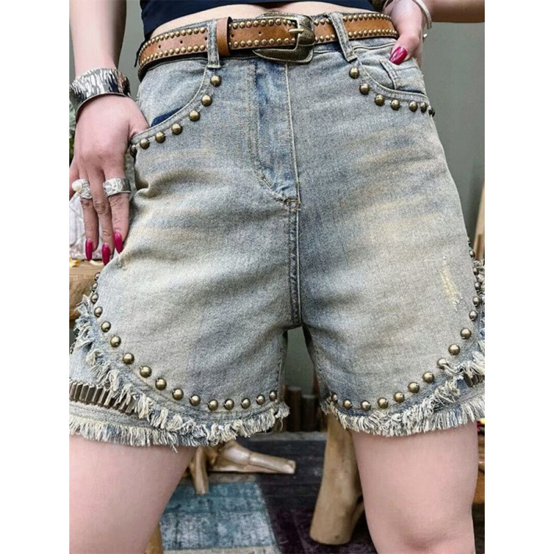 Chubby Sister Summer Thin Vintage Denim Shorts Women's 2024 New plus size Loose Slimming Wide Leg Pants