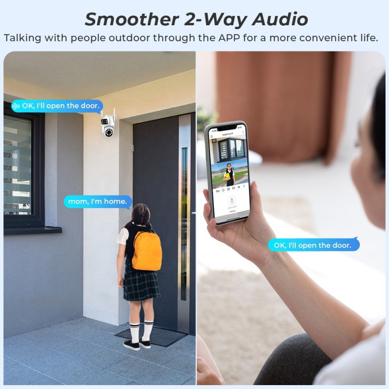 IP camera 4k/2k full color intelligent WIFI home security CCTV camera high definition night vision network 5