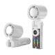 Transparent white [20000rpm + high-speed 199 gears + semiconductor ice compress cooling + intelligent digital display + colorful atmosphere light + foldable + hangable]