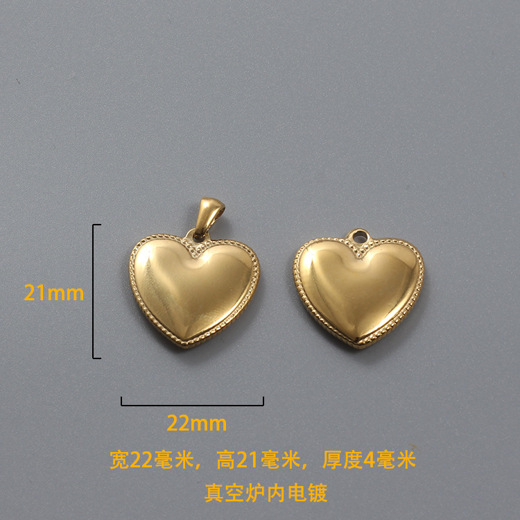 1 Piece Stainless Steel Heart Shape display picture 21