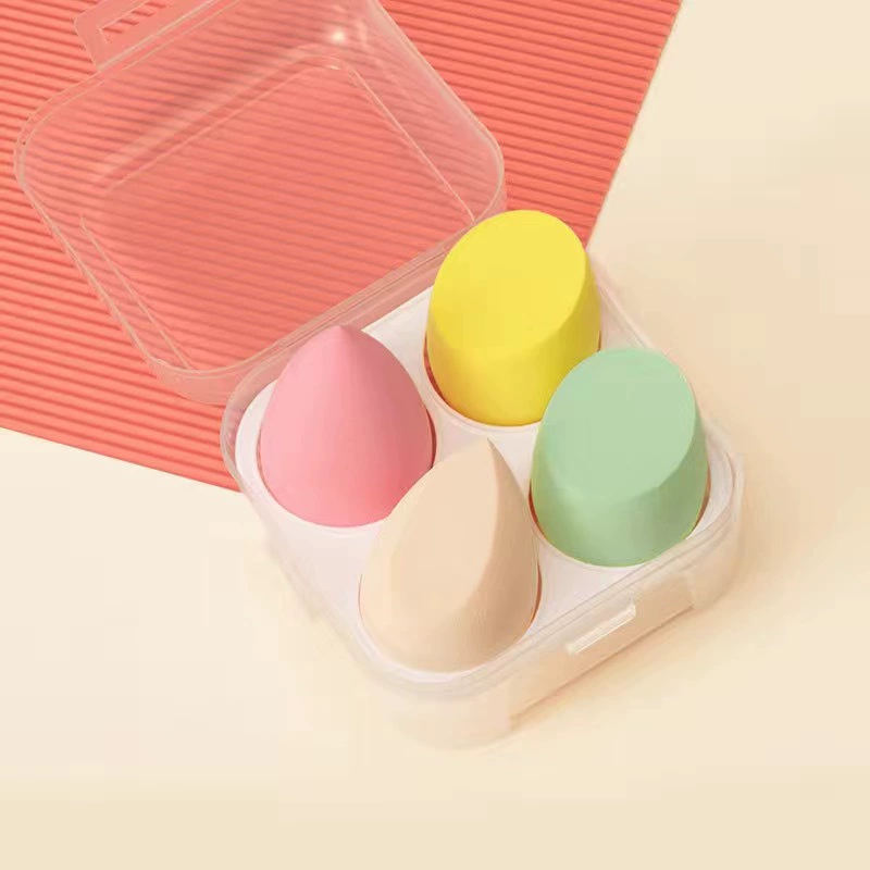 Спонж для макияжа Beauty Egg, двухцветный мраморный рисунок, использование сухое и влажное, супермягкий 0.009 кг