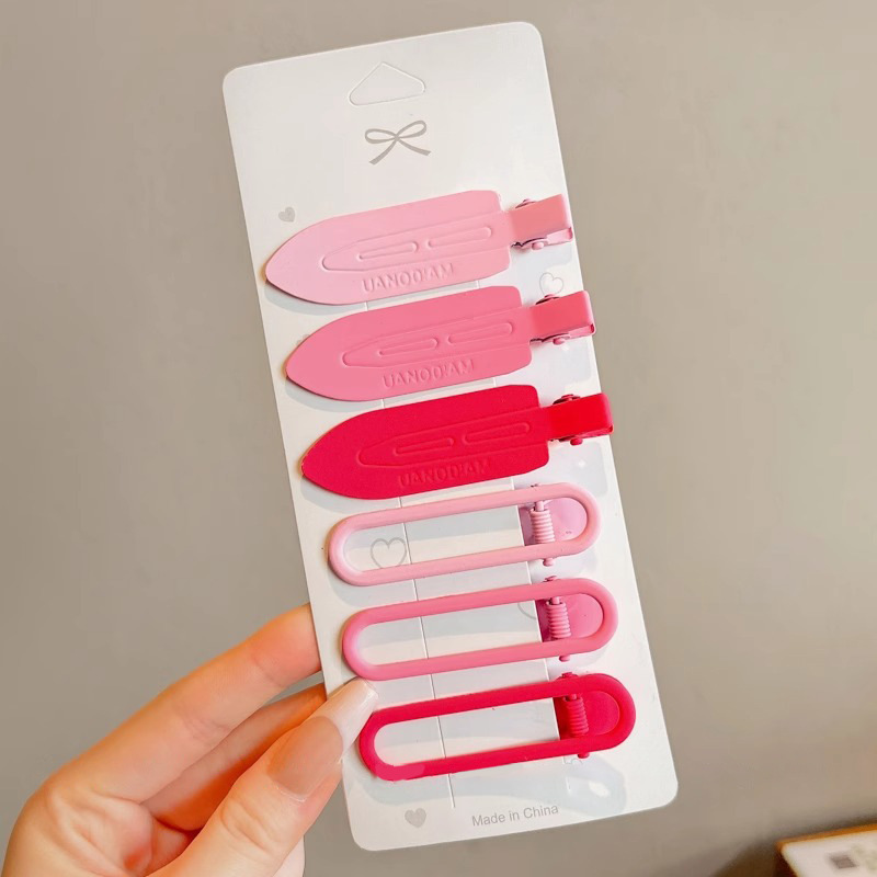 Pin de cabello sin marcas para mujeres 2025 nuevo frente lateral pecado clips maquillaje pin de cabello clip de boca de pato tocado