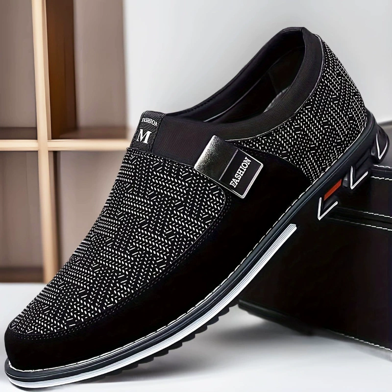 Трансграничная мужская обувь, большие размеры, универсальная повседневная кожаная обувь, лоферы без шнуровки, обувь для вождения, обувь Вэньчжоу, мужские Amazon 50.