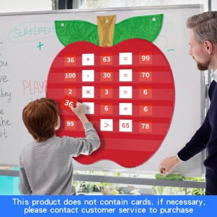 Factory in stock classroom teaching aids spelling words sentence construction Apple card holder Apple Pocket Chart