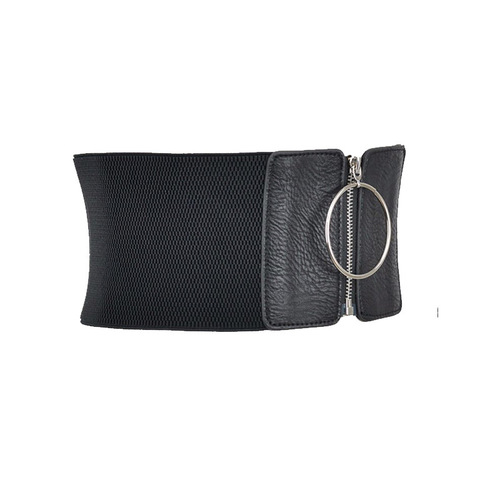 Wide waistband for women, elastic fashionable elastic waistband, trendy European and American simple and versatile decorative skirt, shirt, extra wide belt