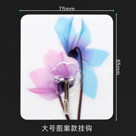 Gancho gancho adhesivo súper al por mayor transparente sin costuras potente ventosa de cocina baño doméstico de plástico fila gancho para ropa