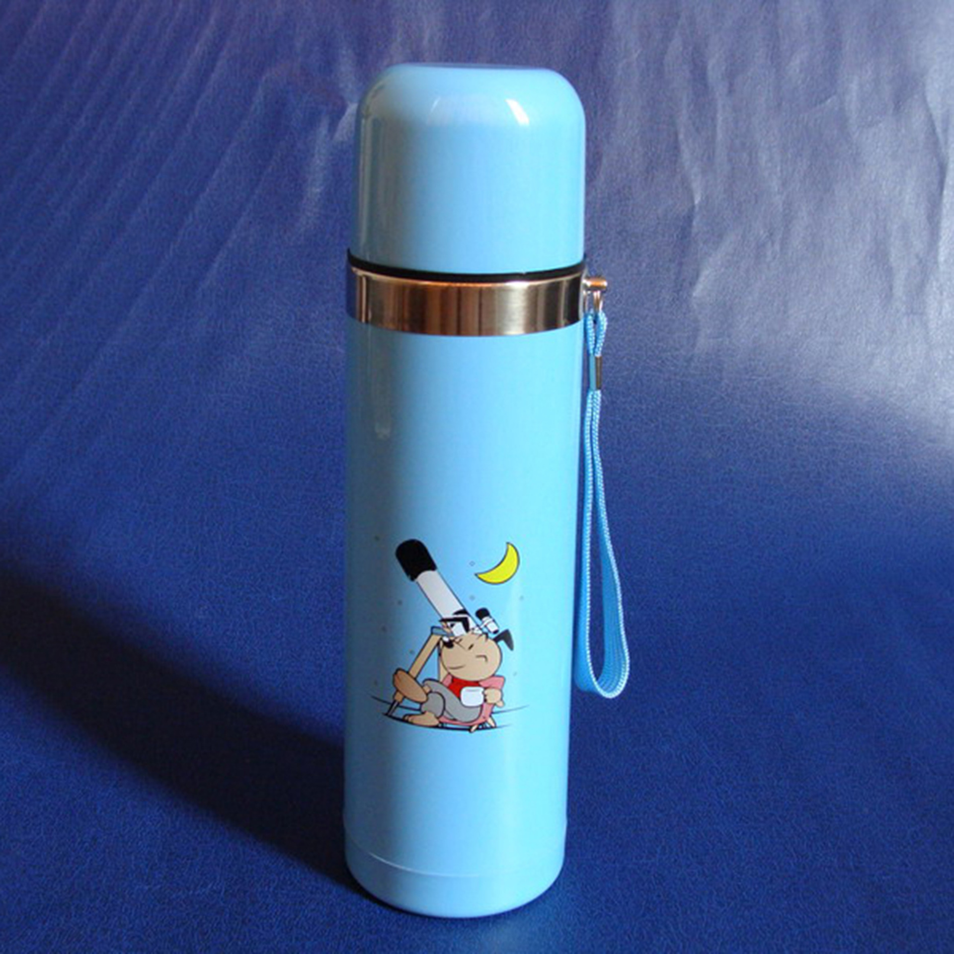 500ml de acero inoxidable taza del vacío bala creativa dibujos animados los niños taza agua al aire libre portátil regalo