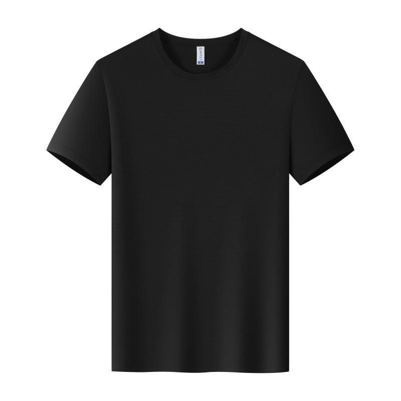 冰丝速干工作服T恤短袖定制印LOGO男透气户外团队工装广告衫圆领|undefined