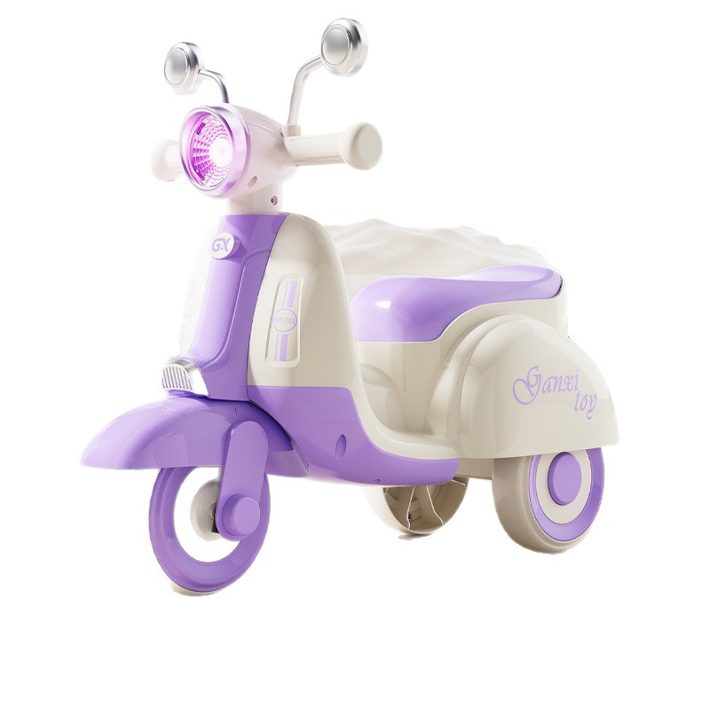Triciclo Montable Infantil Tipo Motocicleta de Plástico con Almacenamiento
