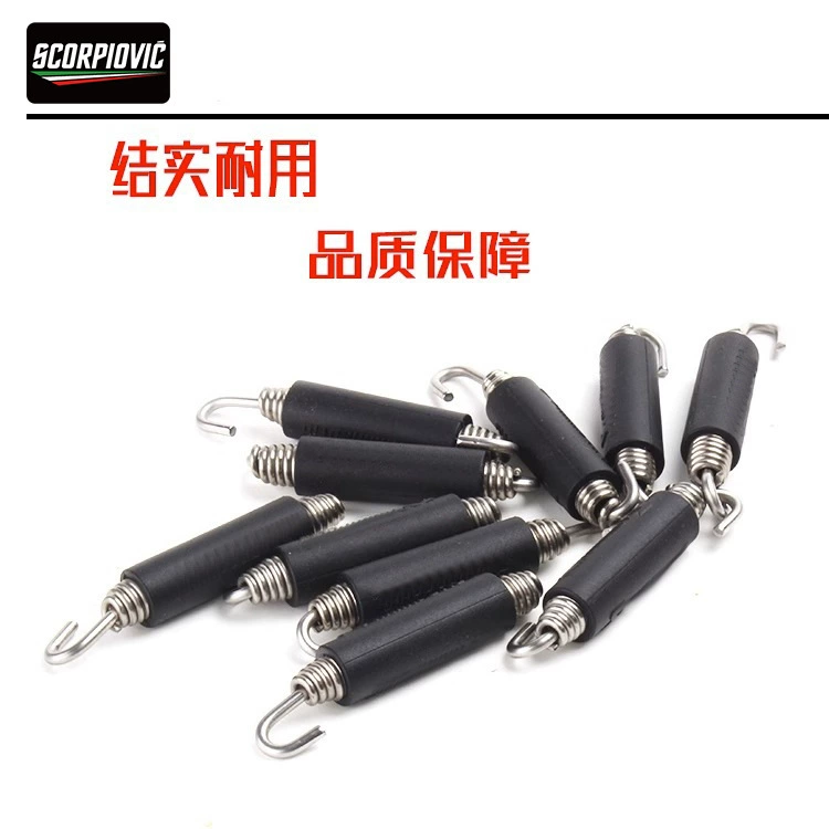 Модифицированная выхлопная труба мотоцикла, вытягивающая пружину из нержавеющей стали, удлиненные и утолщенные крючки для вытяжной трубы Скорпиона