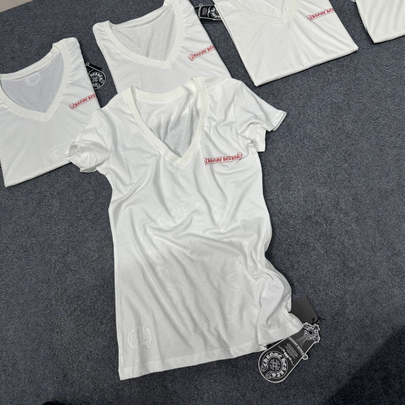 26Ssch Croton V-Neck Red Scroll Short-Sleeved T-Shirt Women's Summer Top Kejia V-Neck T-Shirt 26Ssch Croton V-Neck Red Scroll Short-Sleeved T-Shirt Women's Summer Top Kejia V-Neck T-Shirt