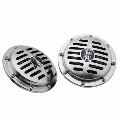 in stock and fast delivery car horn 12V electroplated basin horn high-power high-bass car horn with cover