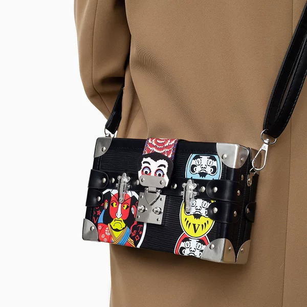 Crossbody Bag 2025 New Style Box Bag National Trend Men's Bag Trendy Brand Fashion Personality Crossbody Small Square Bag Casual Shoulder Bag