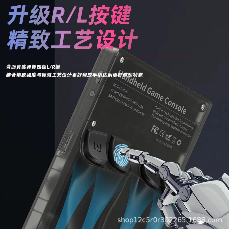 K36 новая портативная портативная игровая консоль на базе Linux с открытым исходным кодом, портативная PSP-игровая консоль