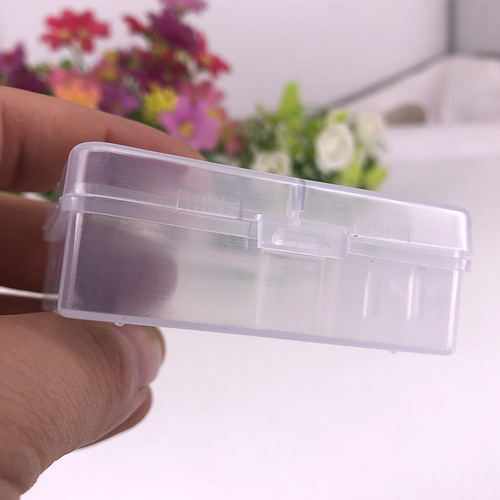 Transparent plastic box universal PP plastic small box jewelry storage box fish hook packaging box small empty box small box batch