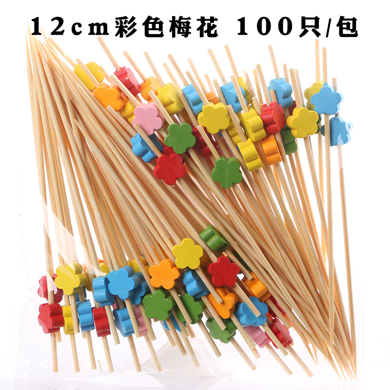 Fruit stick desechable flor stick