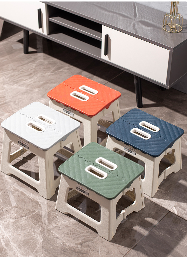 Extra thick entertainment portable plastic folding chair patio outdoor adult and children folding stool fishing train mini small