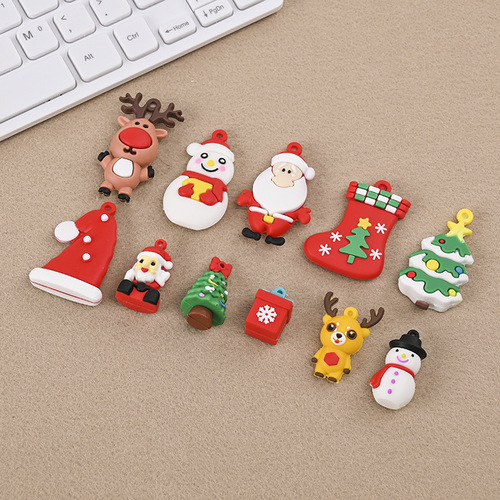 Creative DIY Soft Gel 3D Christmas Series Accessories DIY Christmas Series Starlight String Lights Decor wholesale