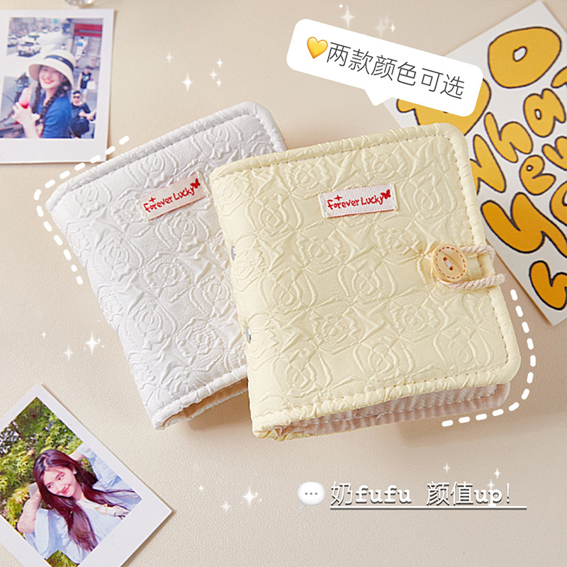 Un libro de tarjetas de alto valor de cara, mini folleto de 3 pulgadas en un pequeño libro de tarjetas de frijoles frescos